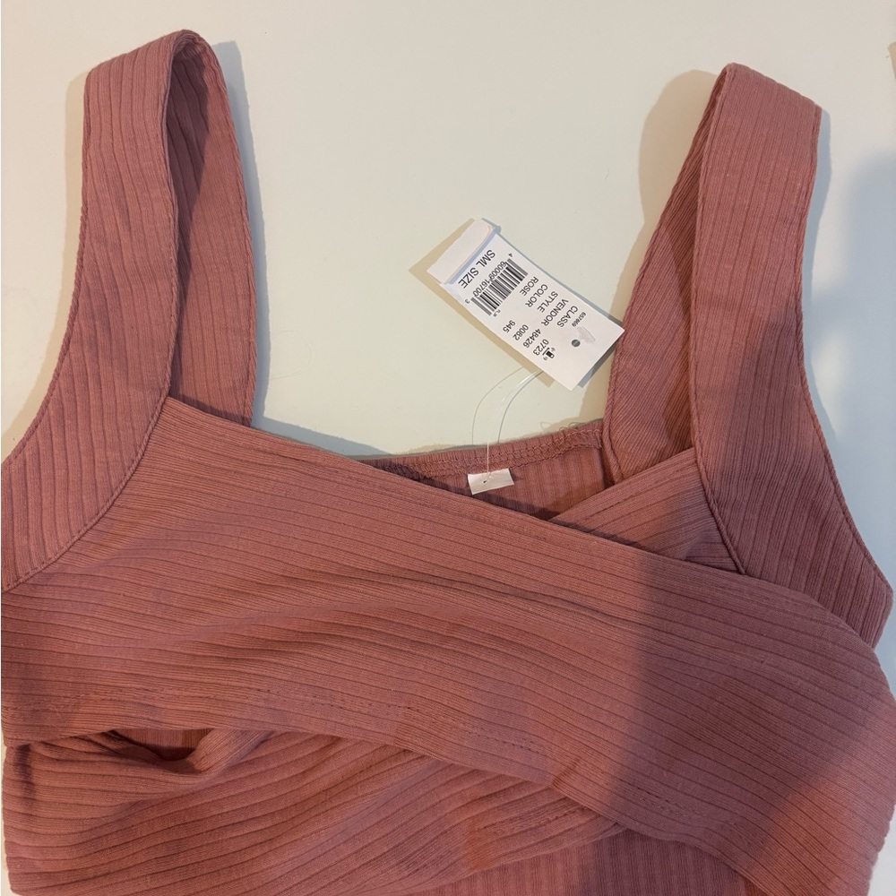 PacSun Ribbed Mauve Top